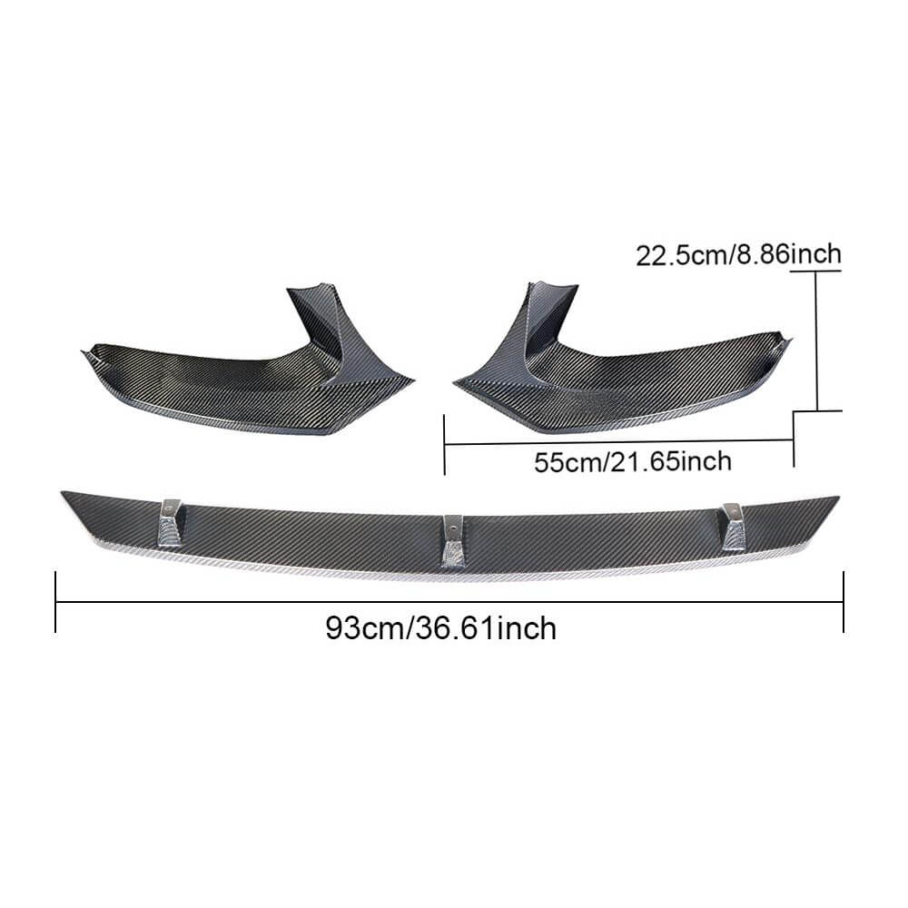 BMW 5 Series G30 G31 Pre-LCI 2017-2020 Front Bumper Lip Carbon Fiber-Ahacarbon