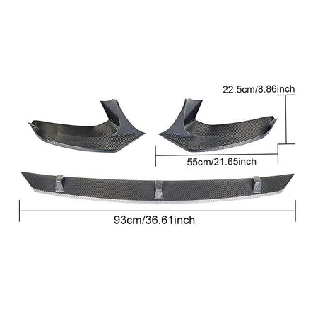 BMW 5 Series G30 G31 Pre-LCI 2017-2020 Front Bumper Lip Carbon Fiber-Ahacarbon