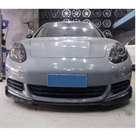 For Porsche Panamera 970 Base Hatchback 14-16 Carbon Fiber Front Bumper Lip Chin Spoiler-Ahacarbon