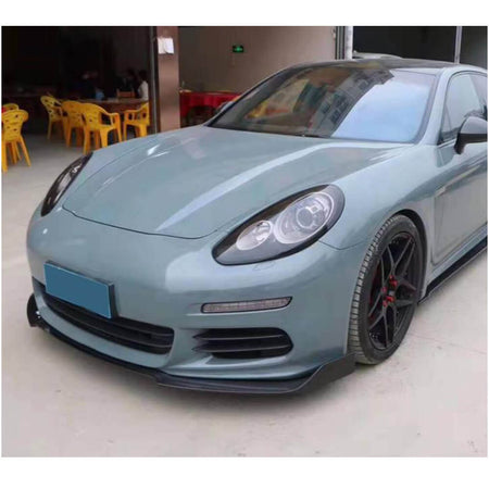 For Porsche Panamera 970 Base Hatchback 14-16 Carbon Fiber Front Bumper Lip Chin Spoiler-Ahacarbon