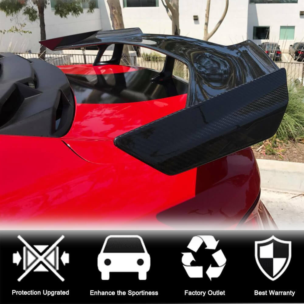 Chevy Rear Spoiler Chevrolet Camaro Carbon Fiber Rear Trunk Spoiler 2016-2019