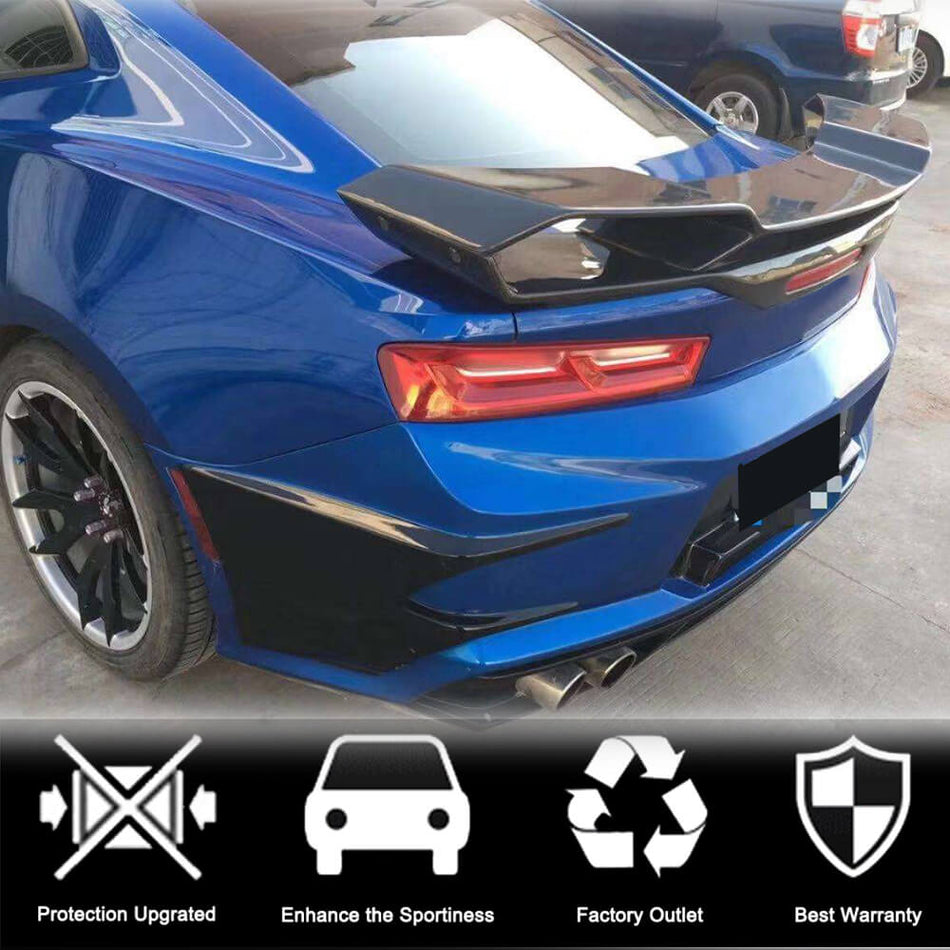 For Chevrolet Camaro ZL1 LT LS SS RS Carbon Fiber Rear Trunk Boot Spoiler Wing Lip