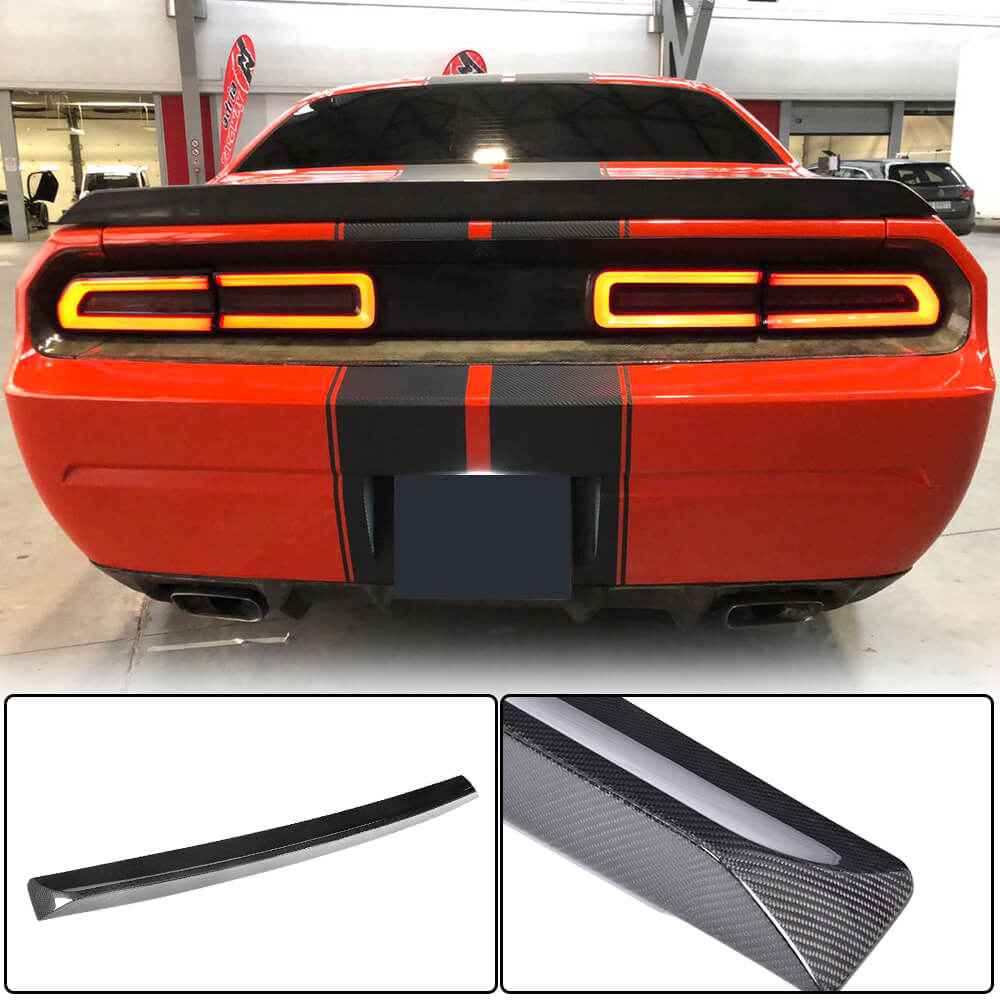 Dodge Challanger Rear 2008-2014 Dodge Challenger Carbon Fiber Trunk Spoiler & Rear Wing Lip
