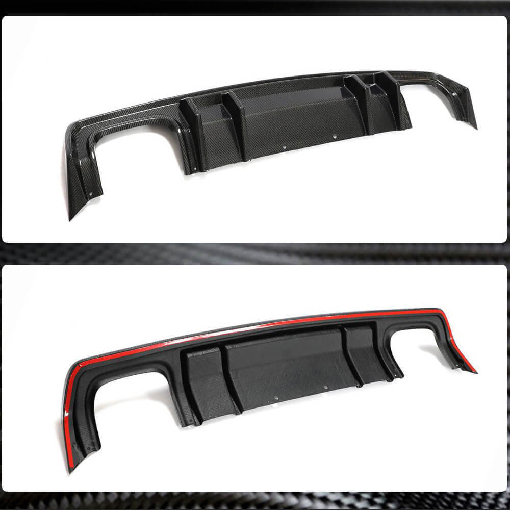 Dodge Challenger Carbon Fiber Rear Bumper Diffuser Lip | Exterior Mods