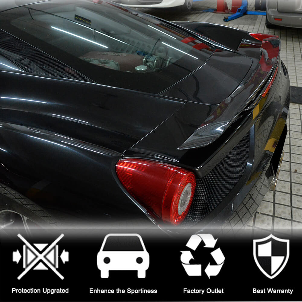 Ferrari 458 Carbon Fiber Rear Trunk Spoiler Wing Lip | Exterior Mods