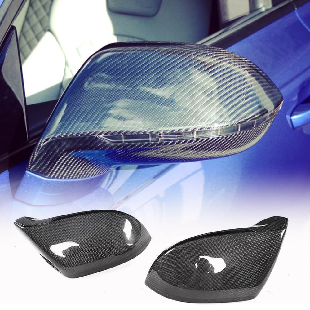 Audi A7 Sline S7 RS7 C7 C7.5 2011-2018 Replacement Side Mirror Covers Pair Carbon Fiber-Ahacarbon