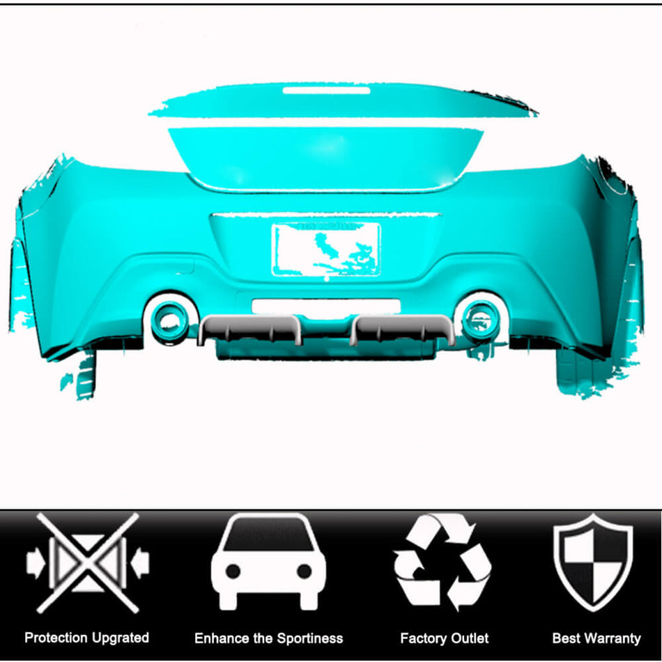 For Subaru BRZ Coupe 2022-2023 Carbon Fiber Rear Bumper Diffuser Body Kit