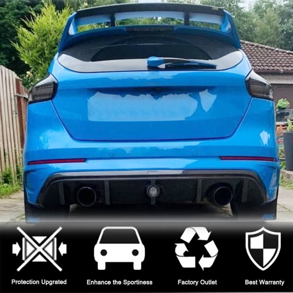 Ford Focus RS MK3 Carbon Fiber Rear Bumper Diffuser | Exterior Mods