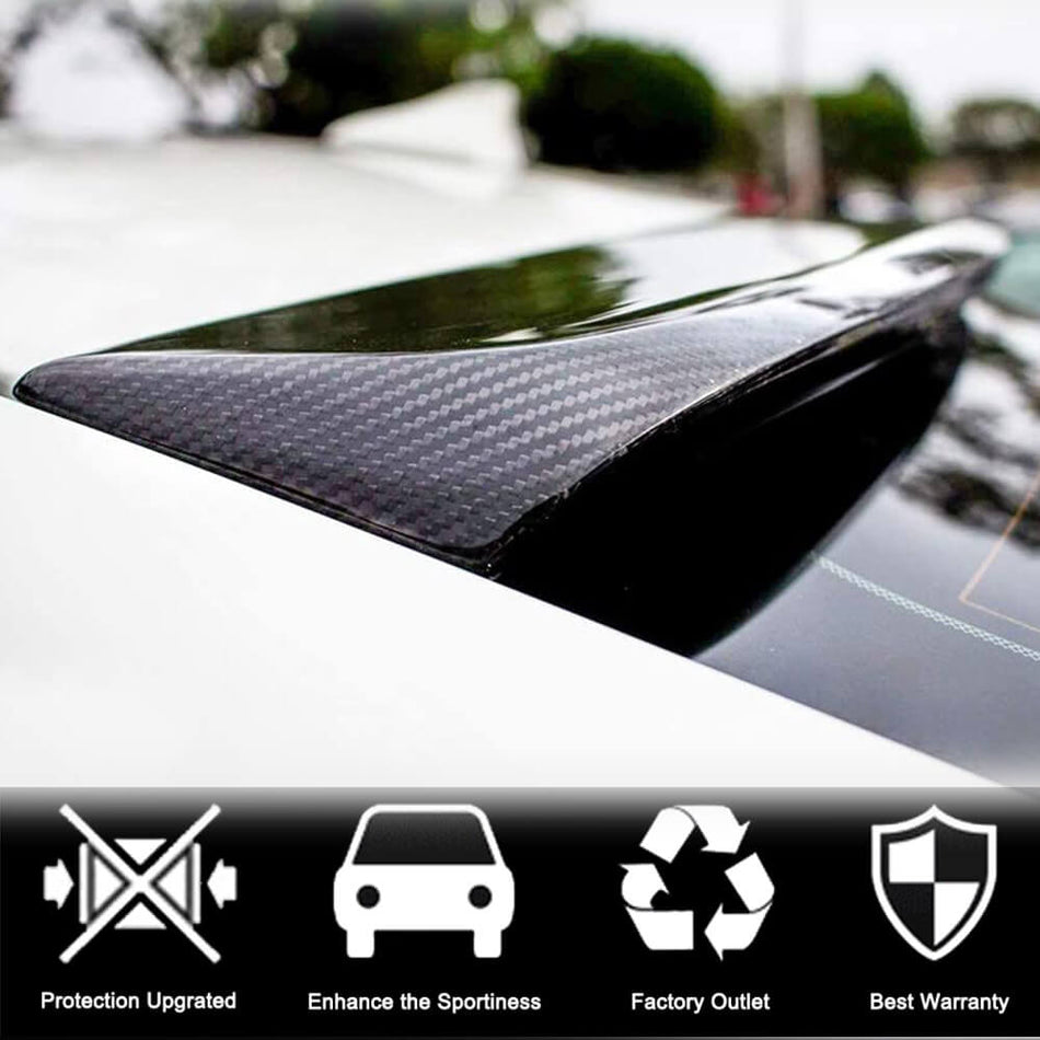 For Infiniti Q50 Q50S 2014-2022 Carbon Fiber Rear Roof Window Spoiler Wing Lip