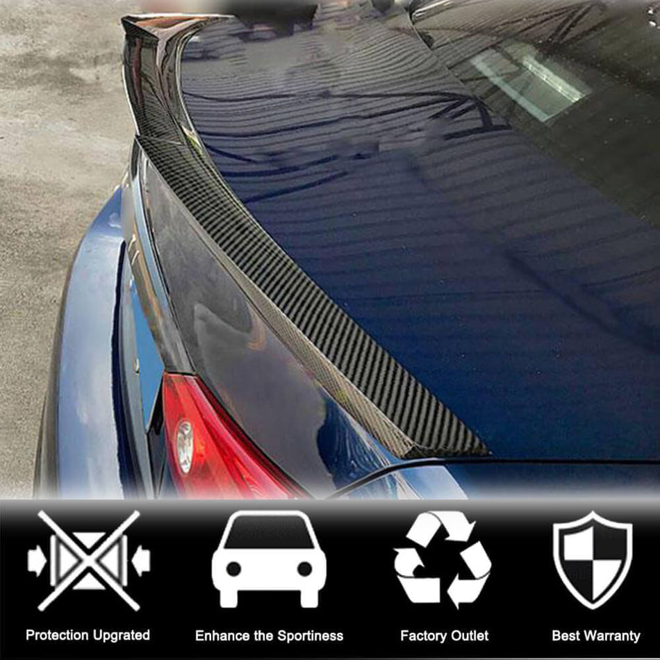 Infiniti Q50 Q50S Sedan 2014-2023 Rear Trunk Spoiler Carbon Fiber-Ahacarbon