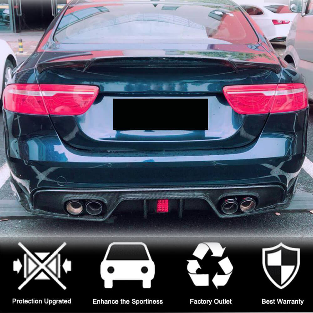 Jaguar XE X760 Carbon Fiber Rear Trunk Spoiler Wing Lip | Exterior Mods
