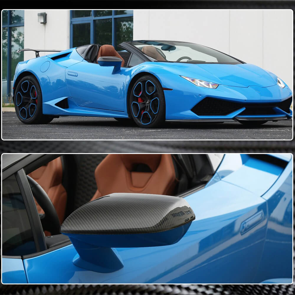 Lamborghini Huracan LP610 4 LP580 2 Carbon Fiber Mirror Cover Caps lamborghini-huracan-lp610-4-lp580-2-carbon-fiber-mirror-cover-caps