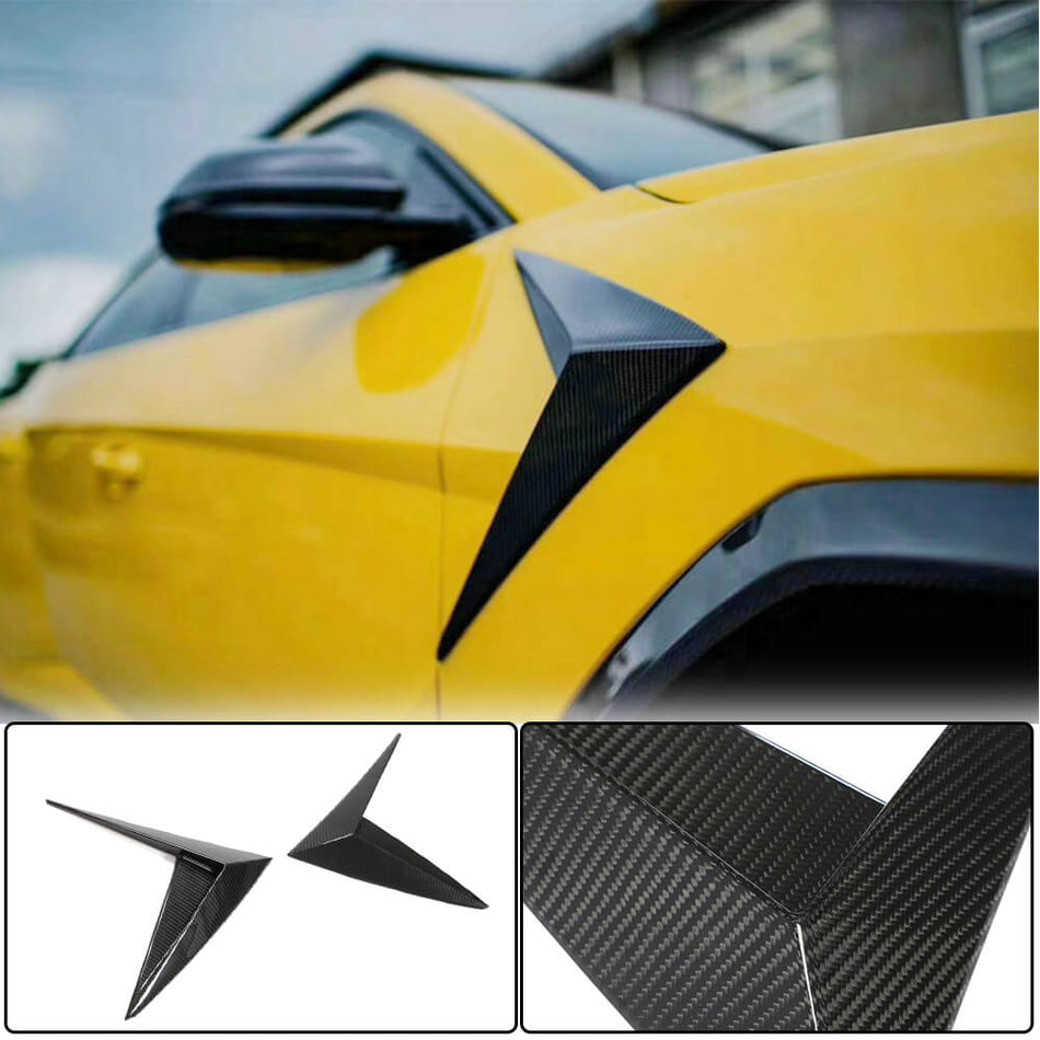 For Lamborghini Urus Dry Carbon Fiber Side Splitter Air Fender Vents Aero Wide Body Kit