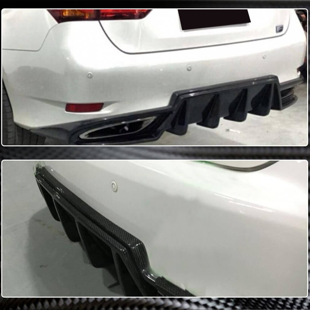 Lexus GS350 F Sport Carbon Fiber Rear Bumper Diffuser | Exterior Mods