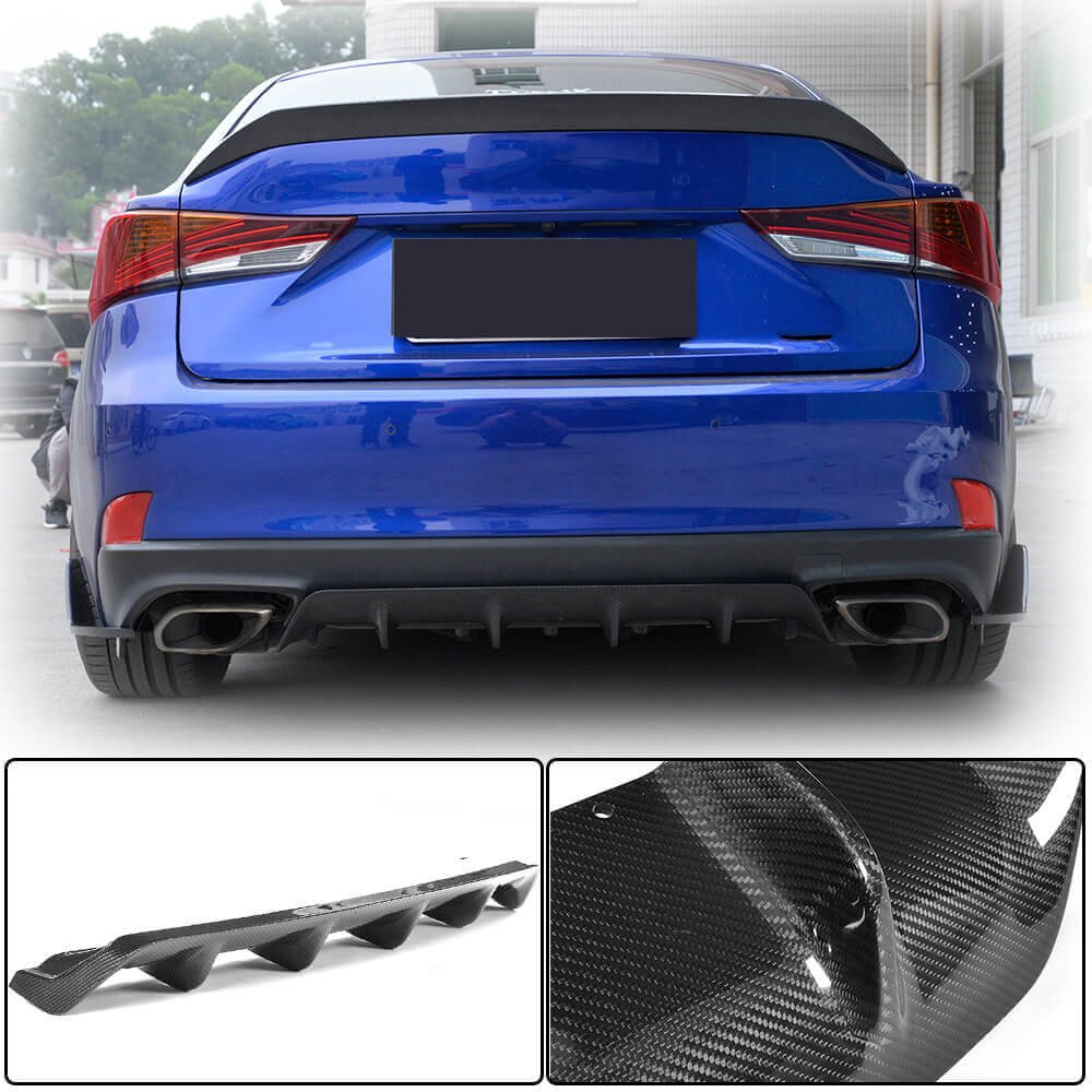 Lexus IS300 IS350 Carbon Fiber Rear Diffuser Valance | Exterior Mods ...