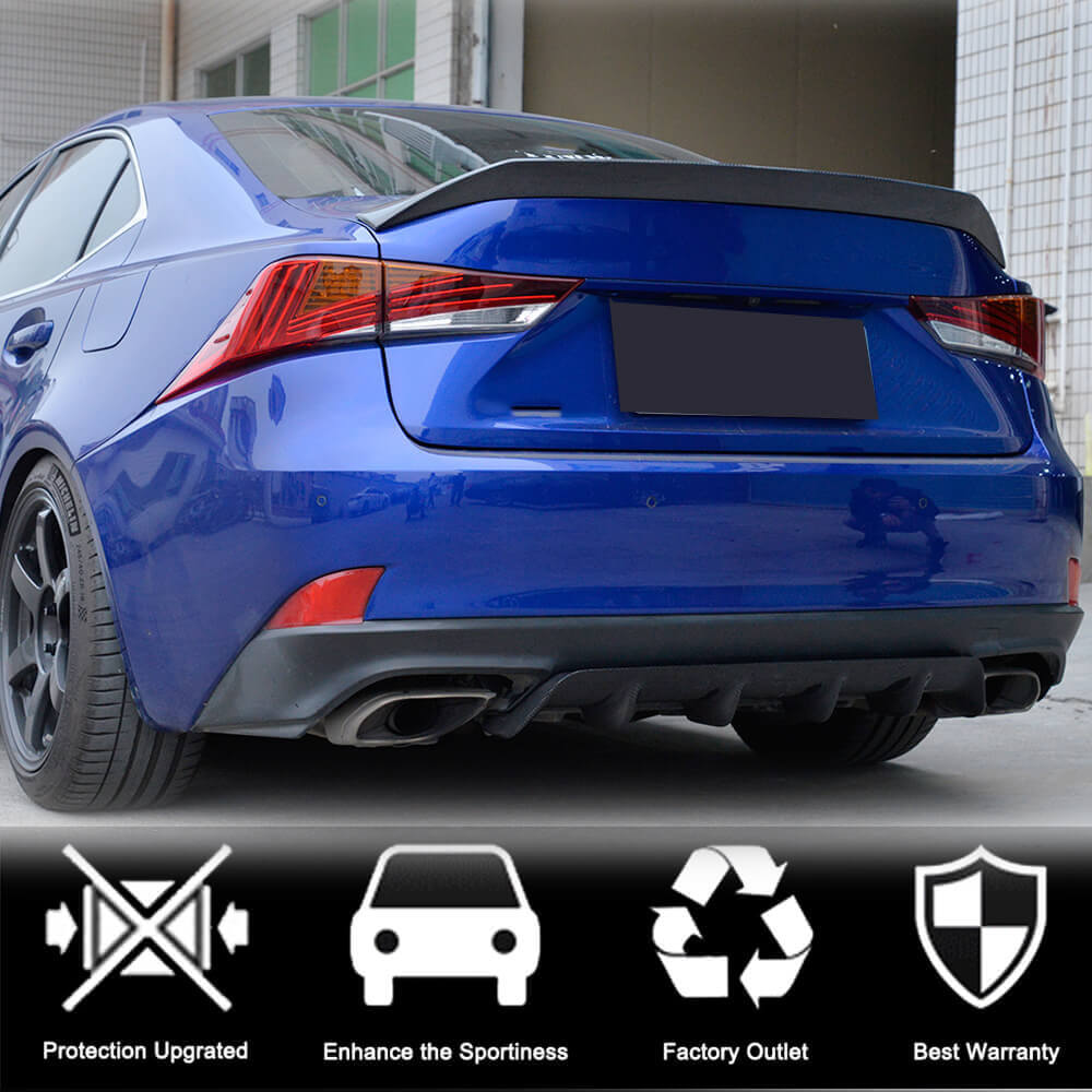Lexus IS300 IS350 Carbon Fiber Rear Diffuser Valance | Exterior Mods