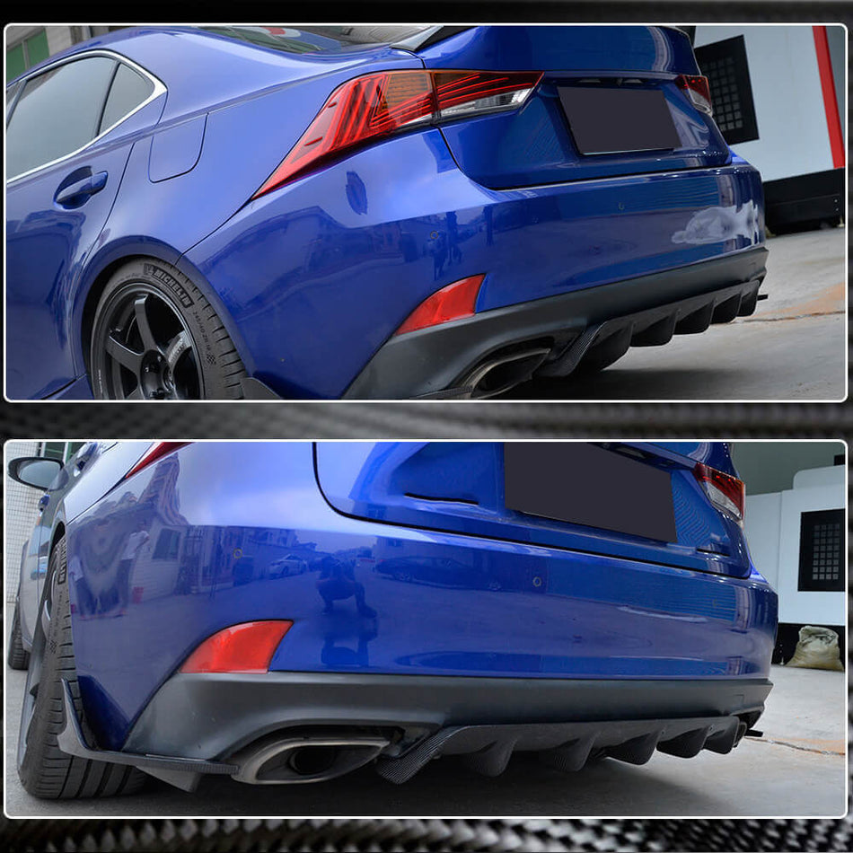 Lexus IS300 IS350 Carbon Fiber Rear Diffuser Valance | Exterior Mods
