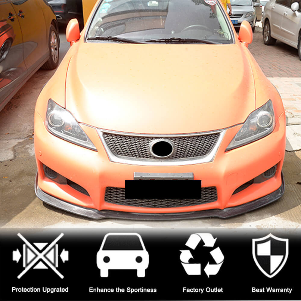 Lexus IS F Carbon Fiber Front Bumper Lip Spoiler Exterior Mods