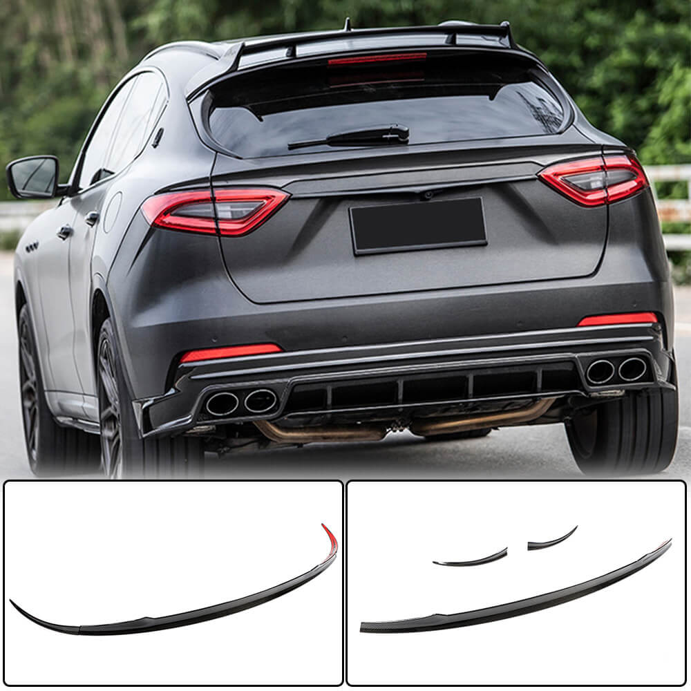 Maserati Levant Rear Maserati Levante Carbon Fiber Rear Middle Spoiler Wing | Exterior Mods ...