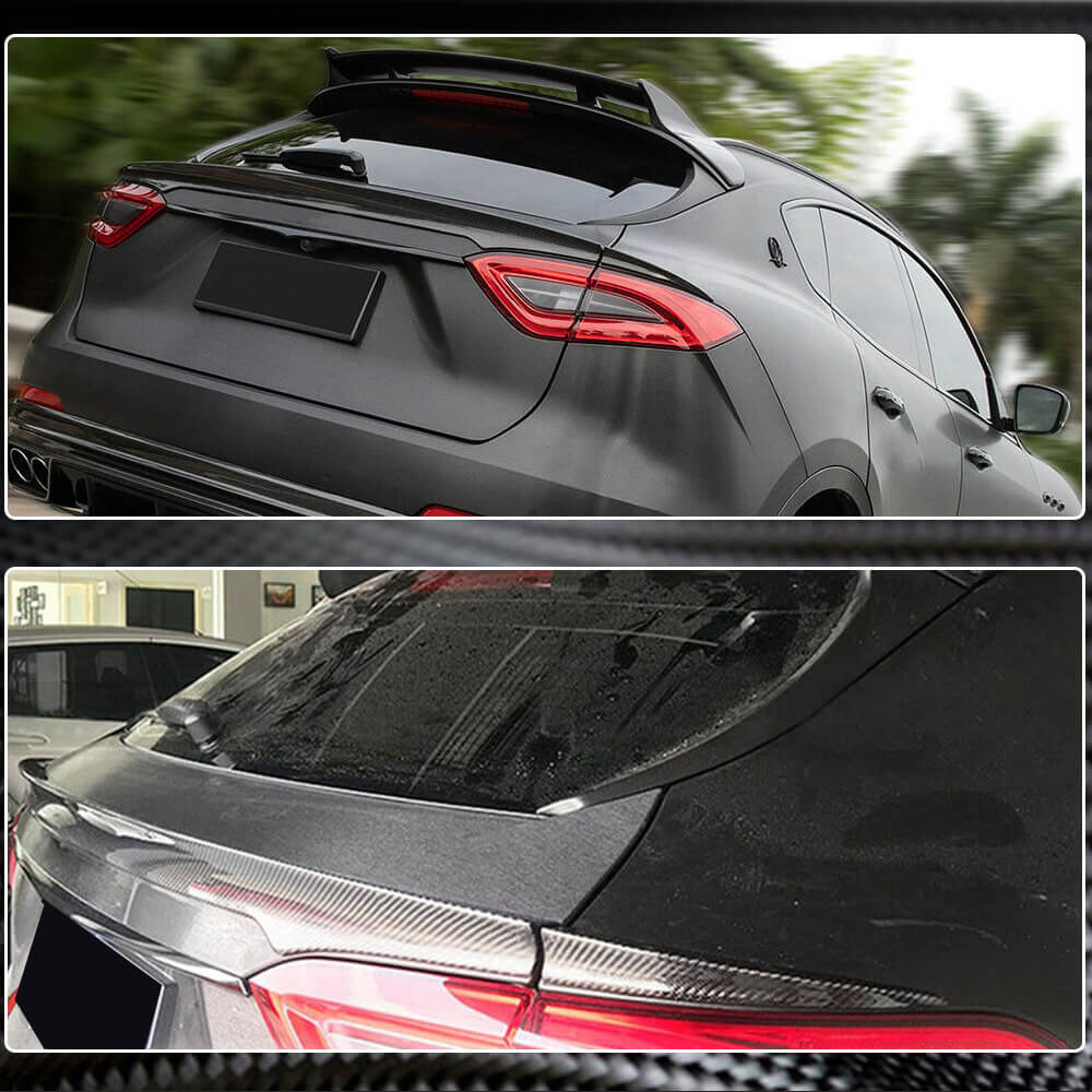 Maserati Levant Rear Maserati Levante Carbon Fiber Rear Middle Spoiler Wing | Exterior Mods ...