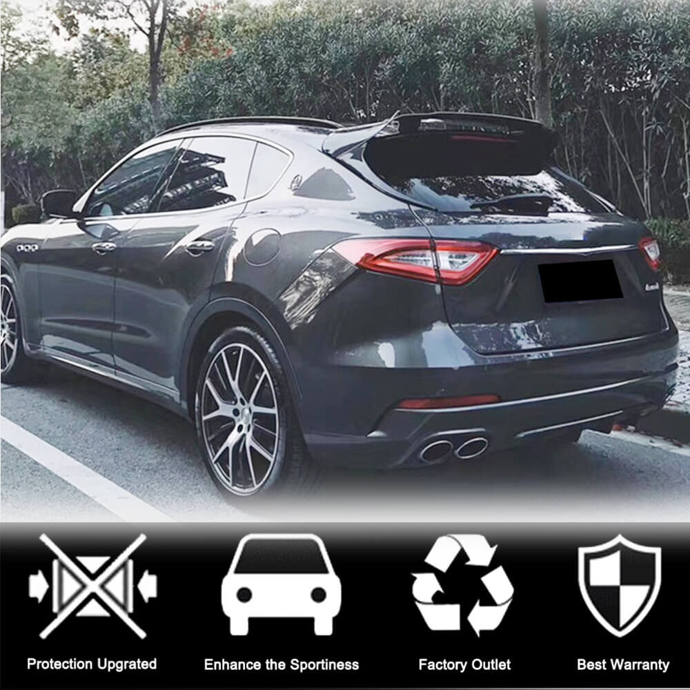 Maserati Levant Rear Maserati Levante Carbon Fiber Rear Roof Window Spoiler | Exterior Mods
