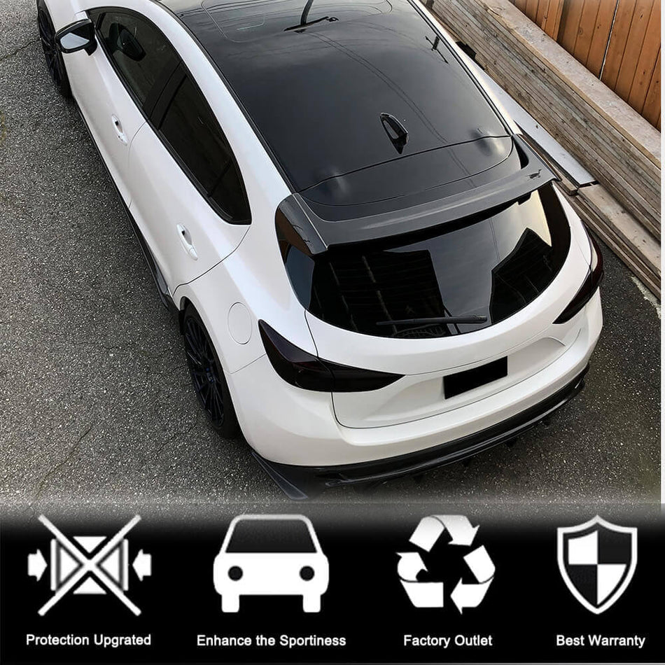 For Mazda 3 Axela Carbon Fiber Rear Roof Window Spoiler Wing Lip