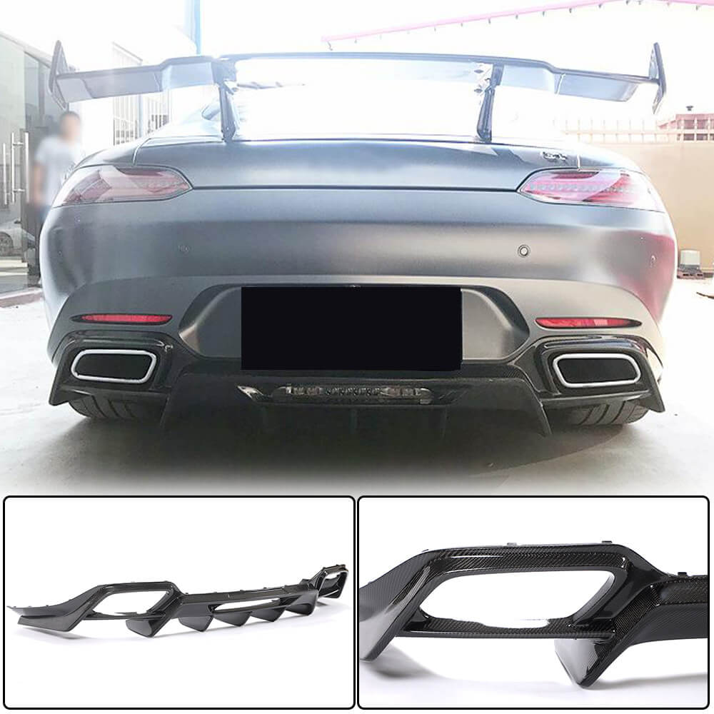 Mercedes Benz AMG GT S Carbon Fiber Rear Diffuser Lip | Exterior Mods ...