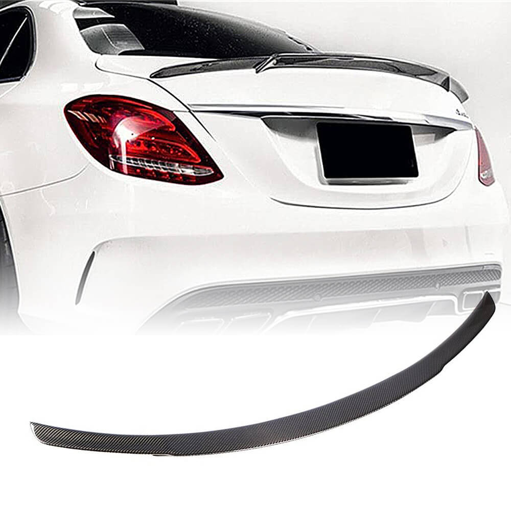 Get Mercedes Benz W205 Rear Trunk Spoiler | Carbon Fiber Part for Benz