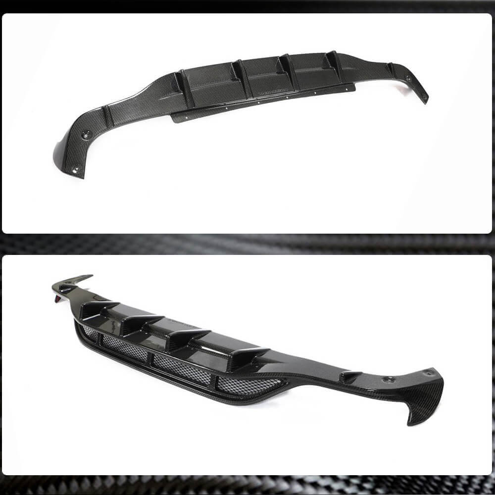 Mercedes Benz CLS Class C257 CLS550 Carbon Fiber Rear Diffuser Lip ...