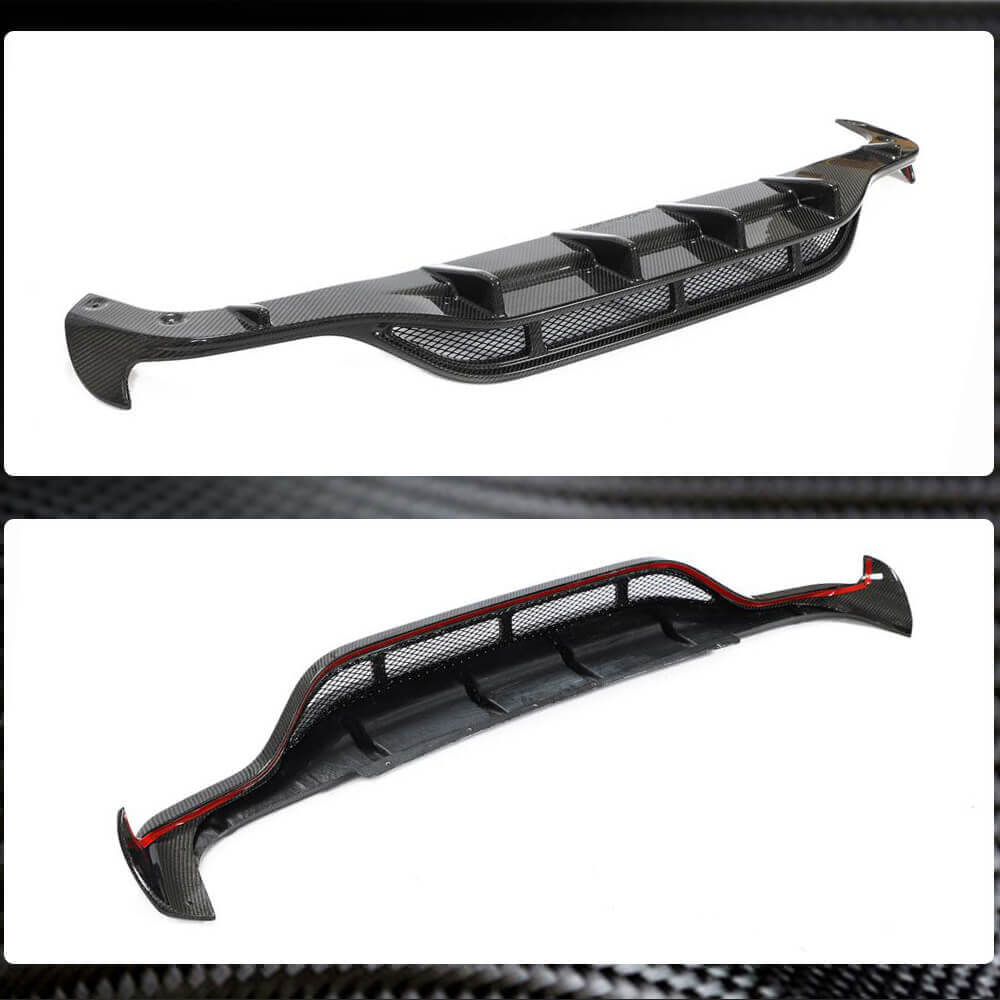 Mercedes Benz CLS Class C257 CLS550 Carbon Fiber Rear Diffuser Lip ...