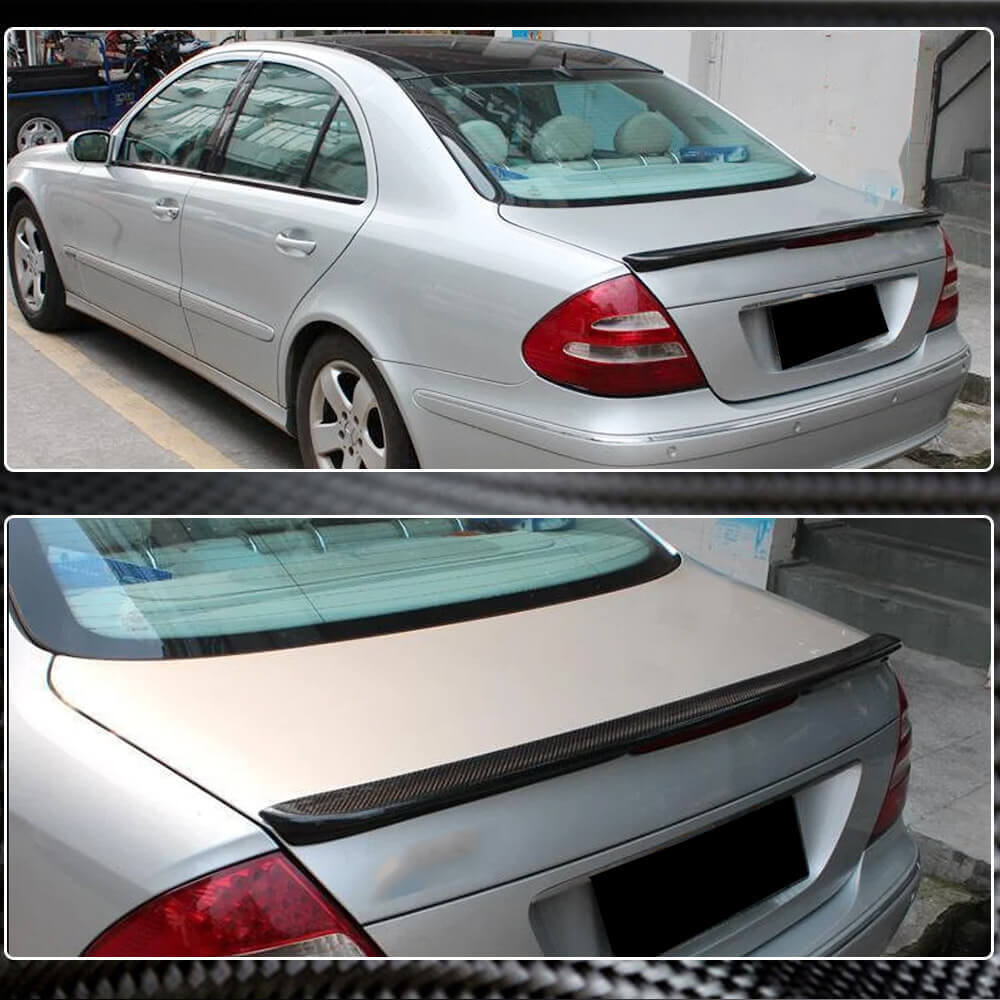 Mercedes Benz W211 Carbon Fiber Trunk Boot Spoiler | Rear, Wing & Lip