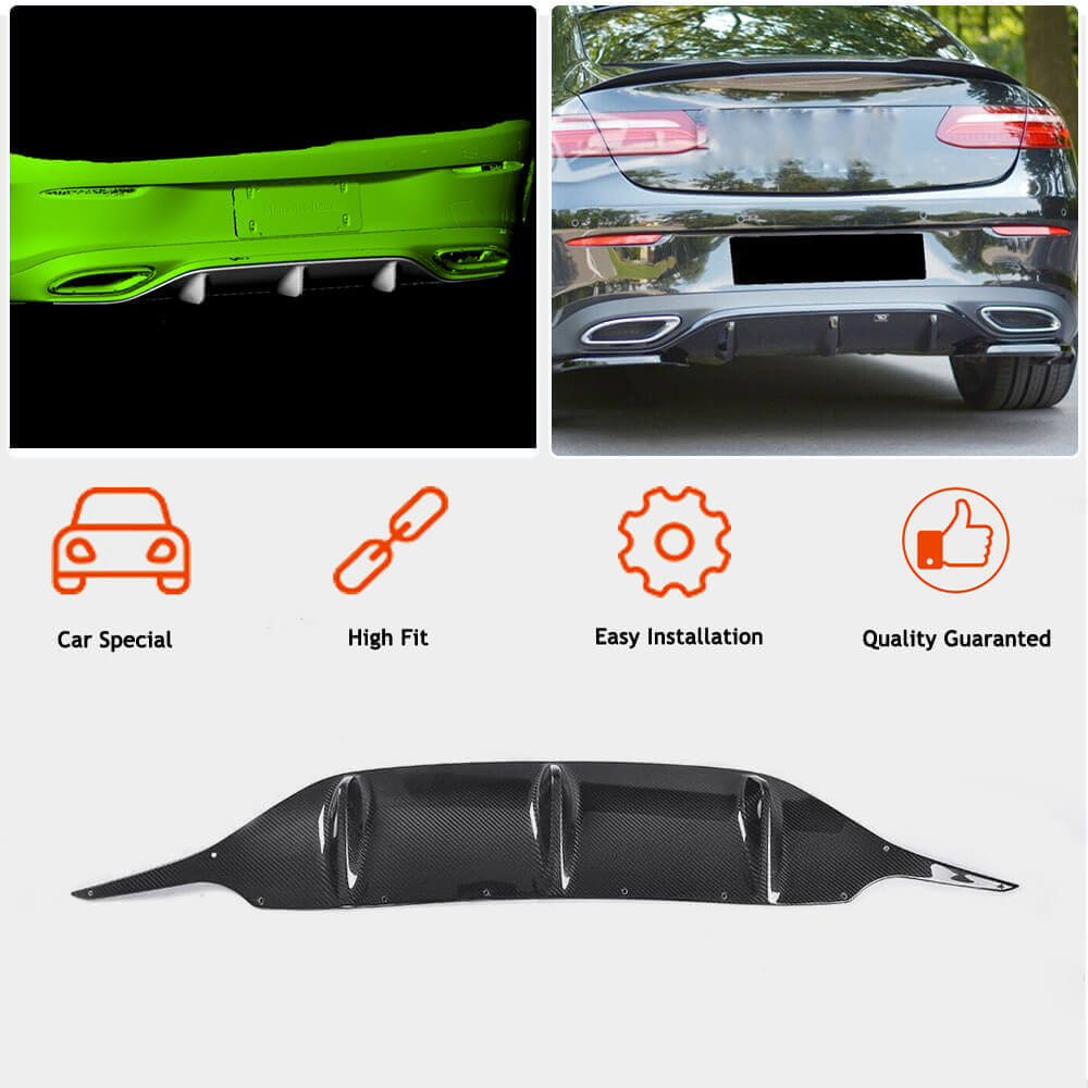 Mercedes Benz W238 C238 A238 E400 E500 Carbon Fiber Rear Diffuser Lip
