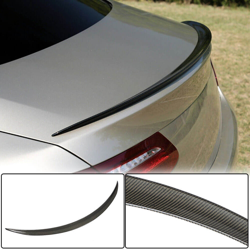 For Mercedes Benz E Class W238 C238 Coupe Carbon Fiber Rear Trunk Spoiler Boot Wing Lip