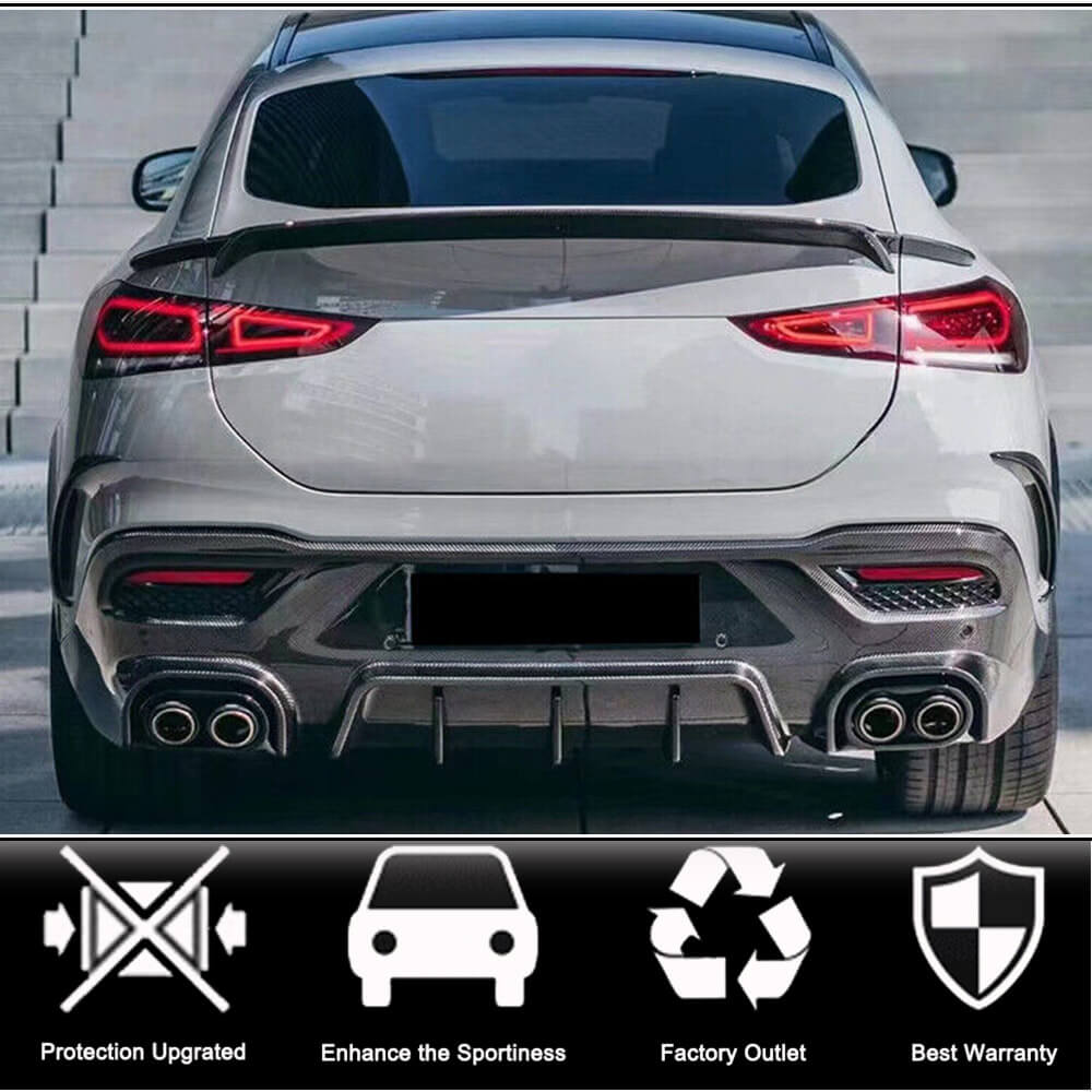 Gle Rear Bumper Different Benz C167 GLE350 Carbon fiber Rear Bumper Splitters