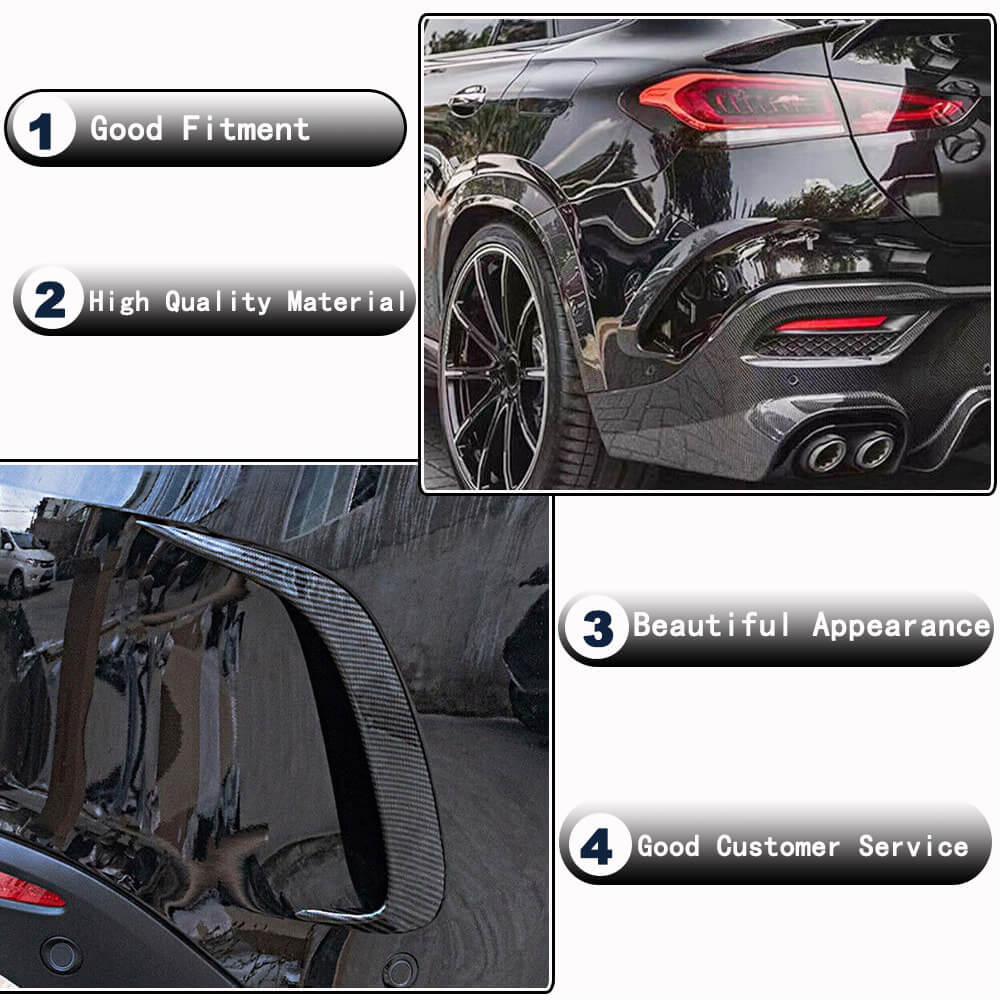 Gle Rear Bumper Different Benz C167 GLE350 Carbon fiber Rear Bumper Splitters