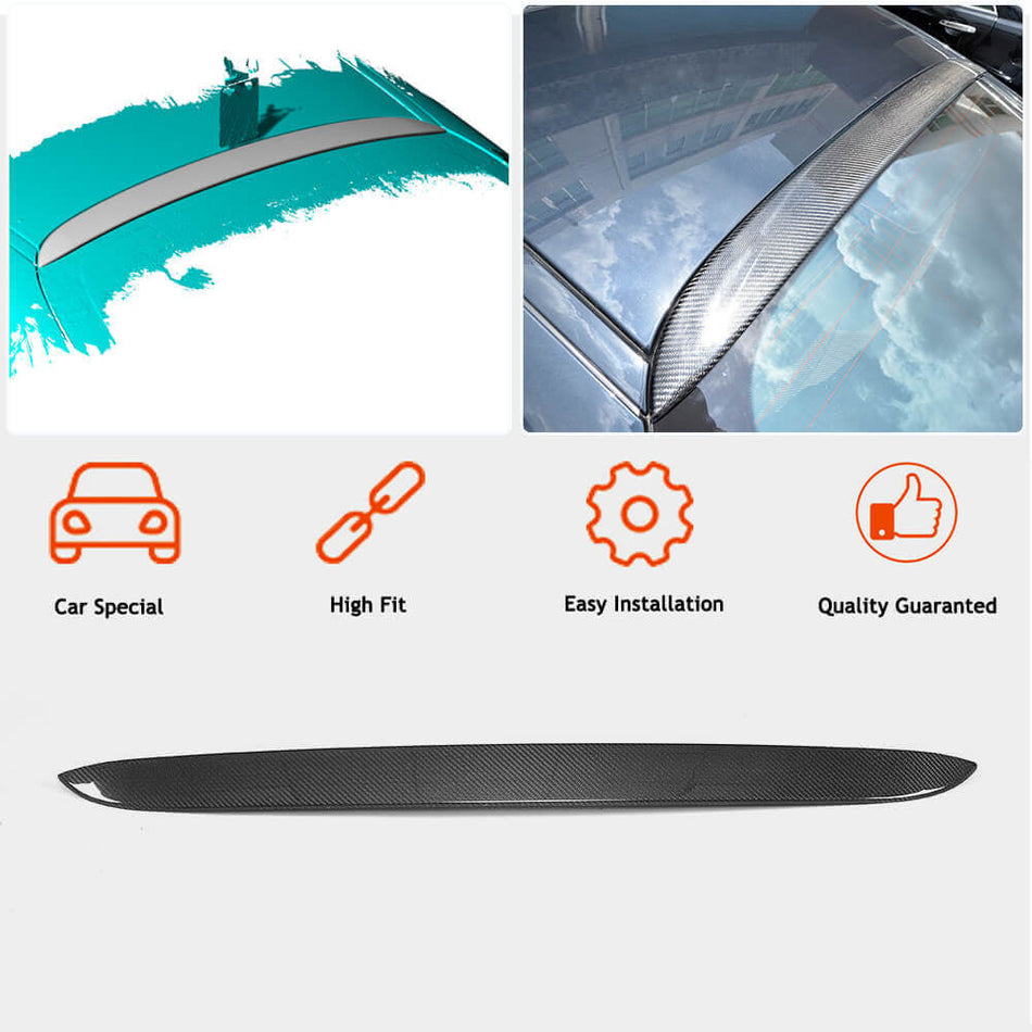 For Mercedes Benz S Class (W217) C217 Coupe Carbon Fiber Rear Roof Spoiler Window Wing Lip | S500 S550 S63 S65 AMG