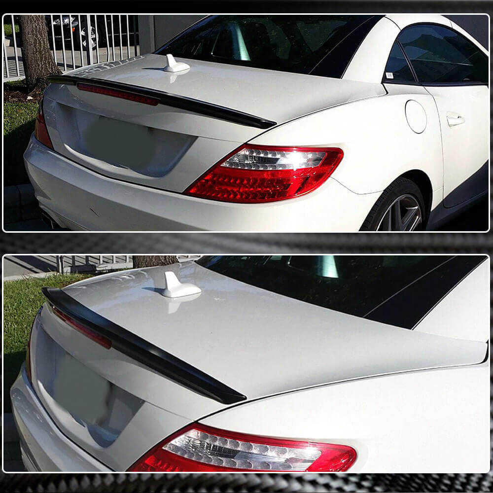 Rear R172 Mercedes Benz R172 SLK 250 Carbon Fiber Trunk Spoiler & Rear Wing Lip