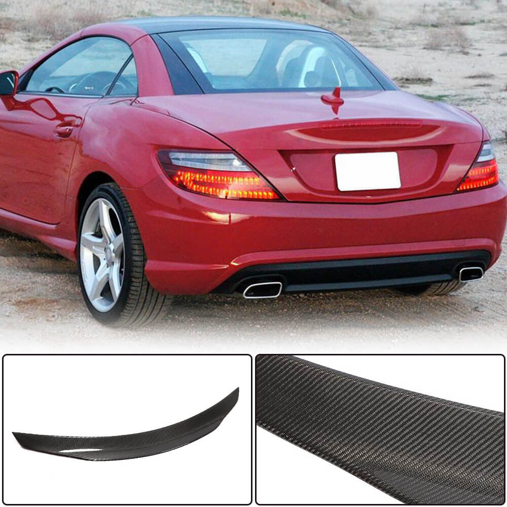 Mercedes Benz R172 SLK200 SLK250 LK300 Carbon Fiber Rear Trunk Spoiler