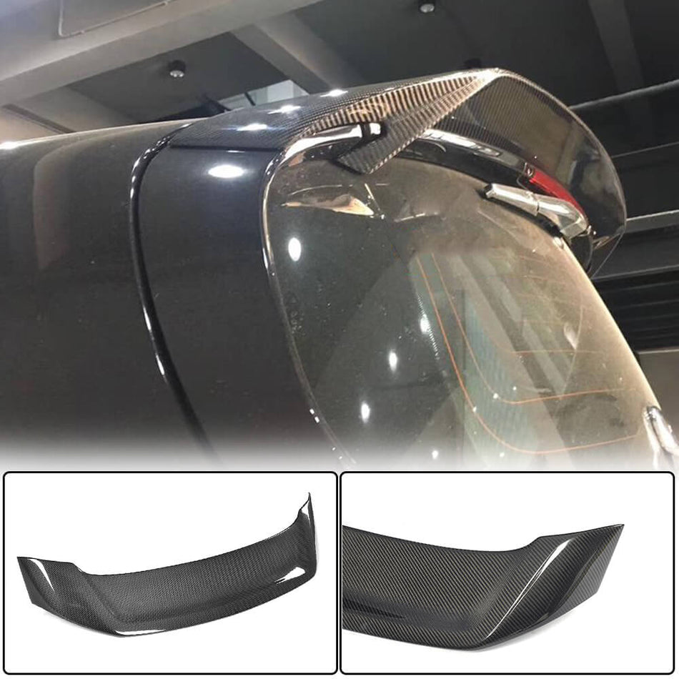 For Mercedes Benz Smart Fortwo Carbon Fiber Rear Roof Spoiler Window Wing Lip