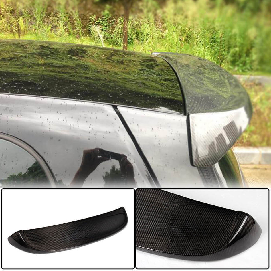 For Mercedes Benz Smart fortwo Carbon Fiber Rear Roof Spoiler Window Wing Lip