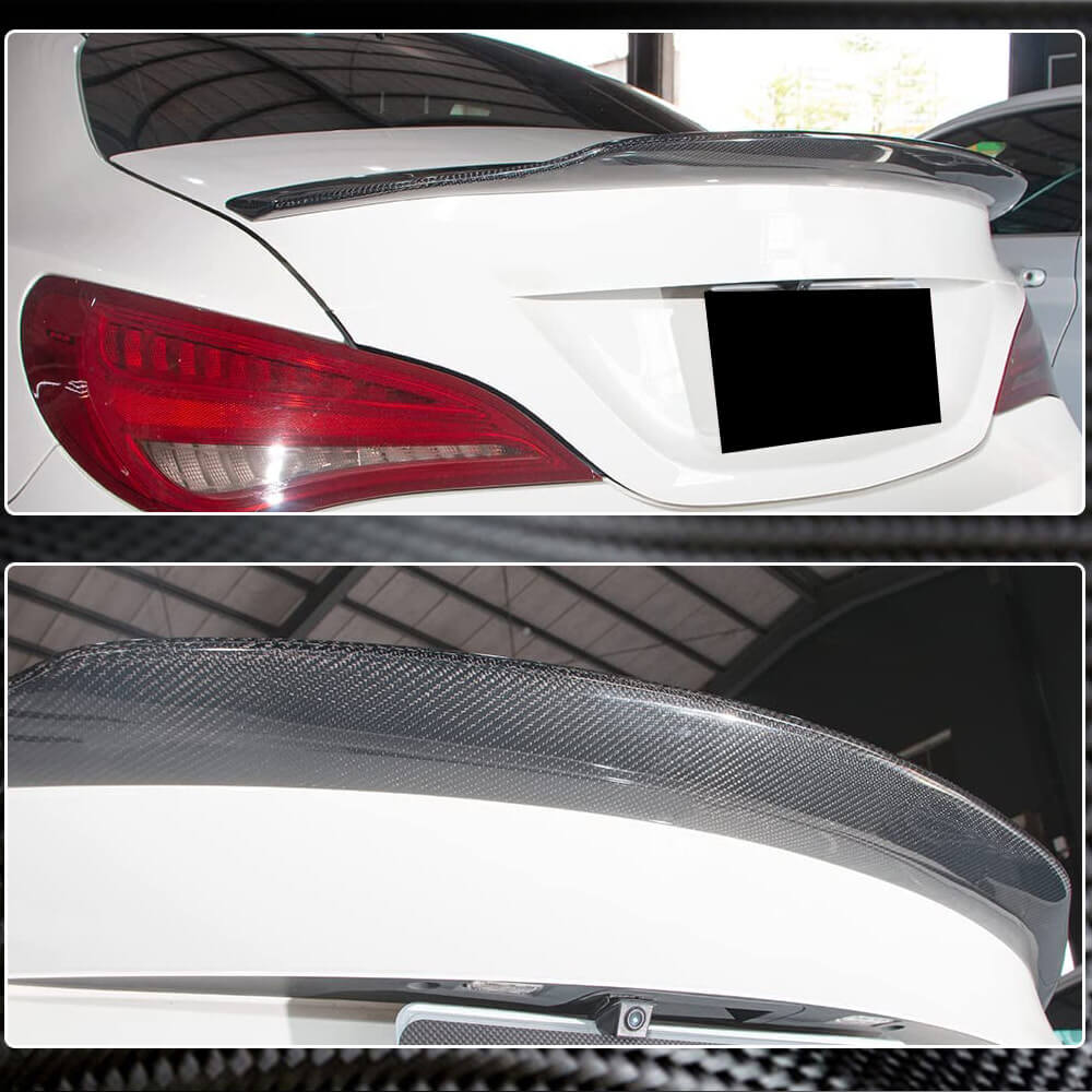 Mercedes Benz W117 C117 Carbon Fiber Trunk Spoiler | Rear, Wing & Lip
