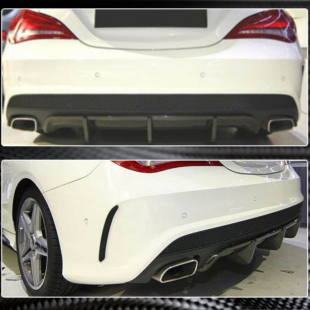 Mercedes Benz W117 C117 CLA200 CLA250 CLA45 Carbon Fiber Rear Diffuser ...