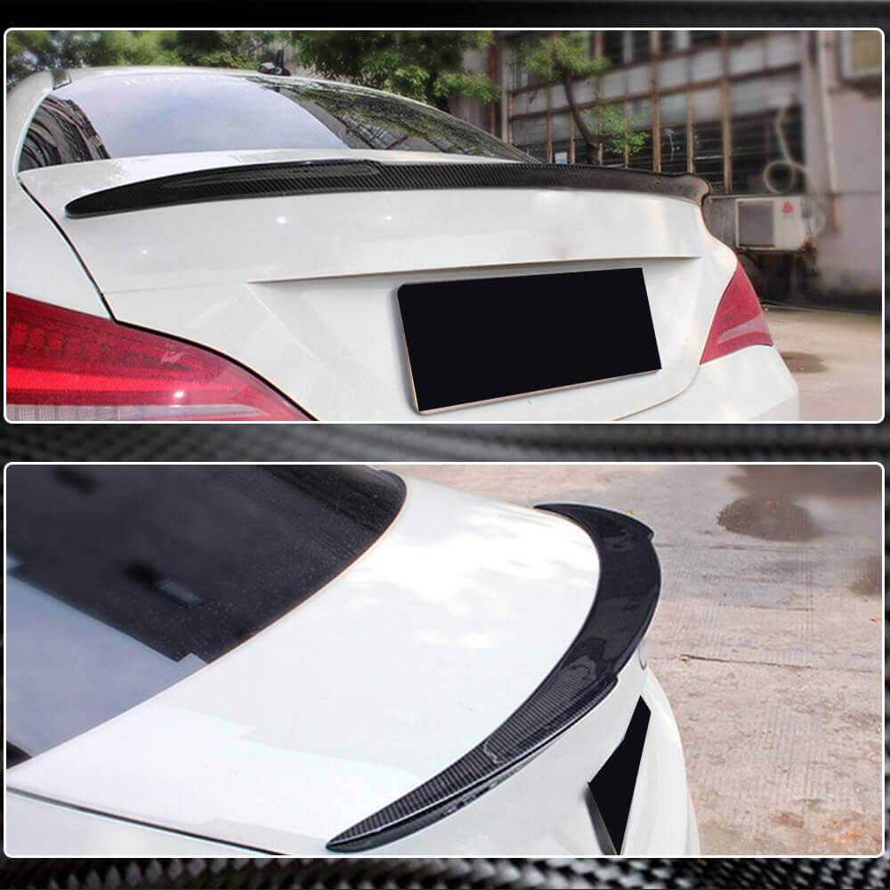 Benz Rear Wing Mercedes Benz W117 C117 Carbon Fiber Trunk Spoiler | Rear, Wing & Lip
