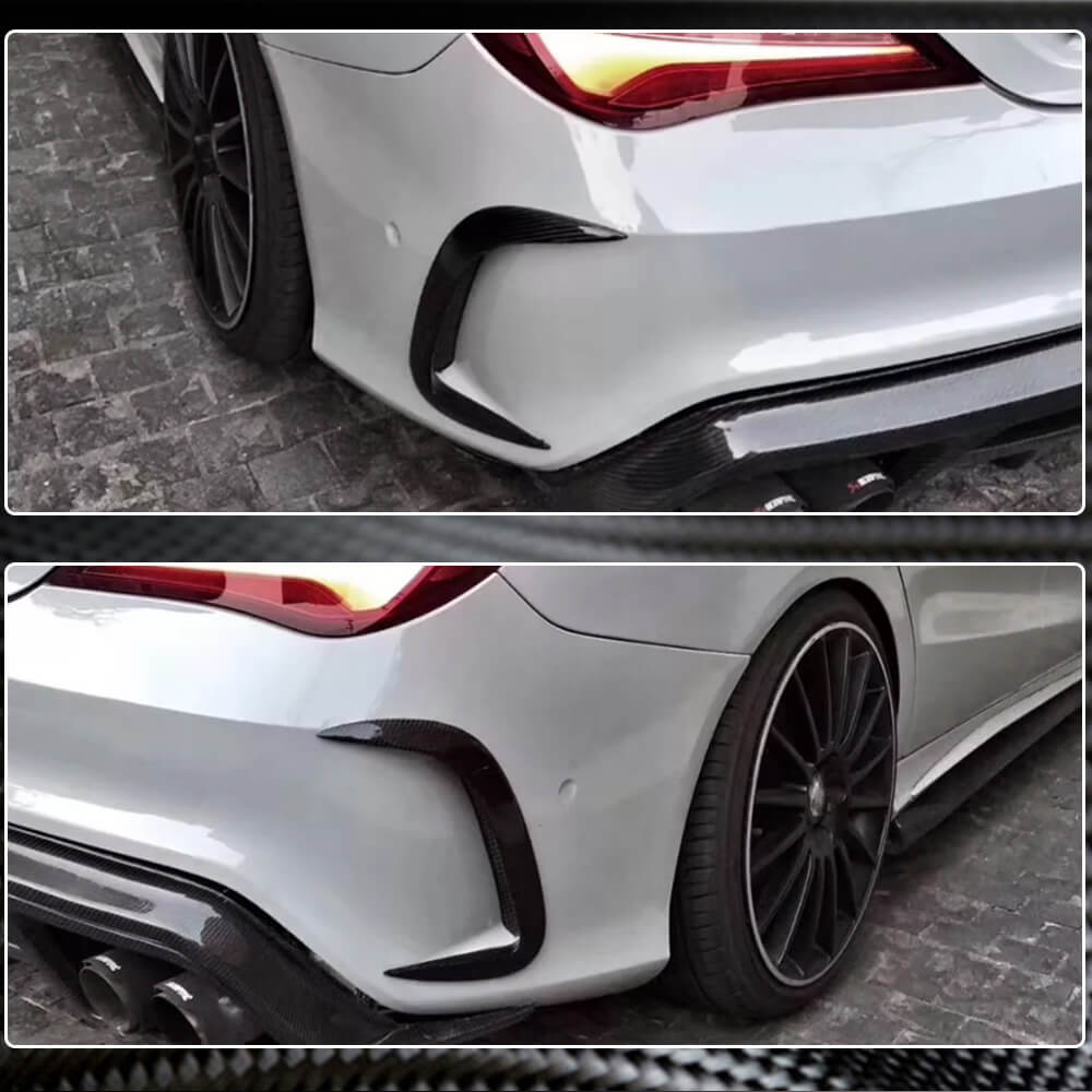 Mercedes Benz W117 C117 CLA200 CLA45 Carbon Fiber Rear Bumper Air Vents