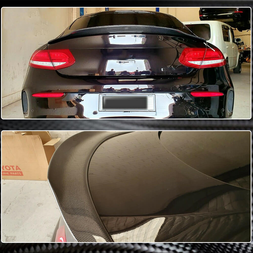 mercedes c class coupe boot lip spoiler For Benz C205 Cabriolet A205 AMG 2015-2021 Rear Wing Trunk Accessories Spoilers Gloss Black DarwinPRO Aerodynamics MMO Rear Spoiler for 2014-2021