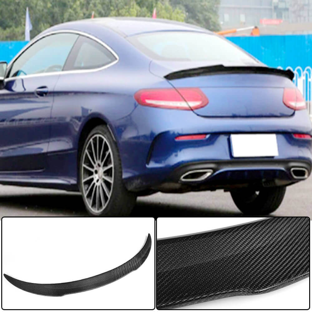 Mercedes Benz W205 C205 Carbon Fiber/FRP Rear Trunk Spoiler