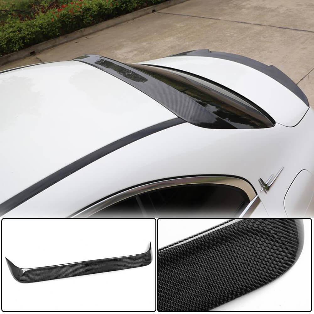 Mercedes Benz W205 Carbon Fiber Rear Roof Spoiler & Window Wing Lip