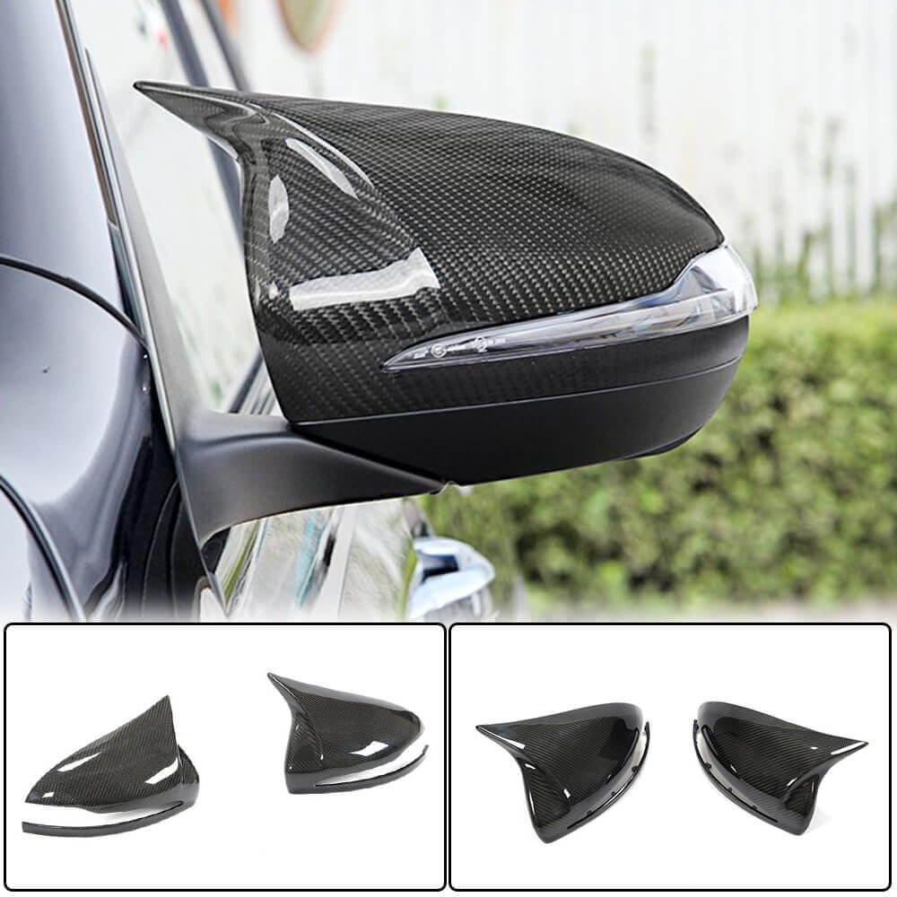 Mercedes Benz W205 W238 C238 A238 W213 W222 X253 Mirror Covers Replacement Style LHD Carbon Fiber-Ahacarbon