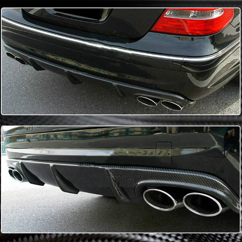 Mercedes Benz W211 E55 AMG Carbon Fiber Rear Diffuser Exterior Mods