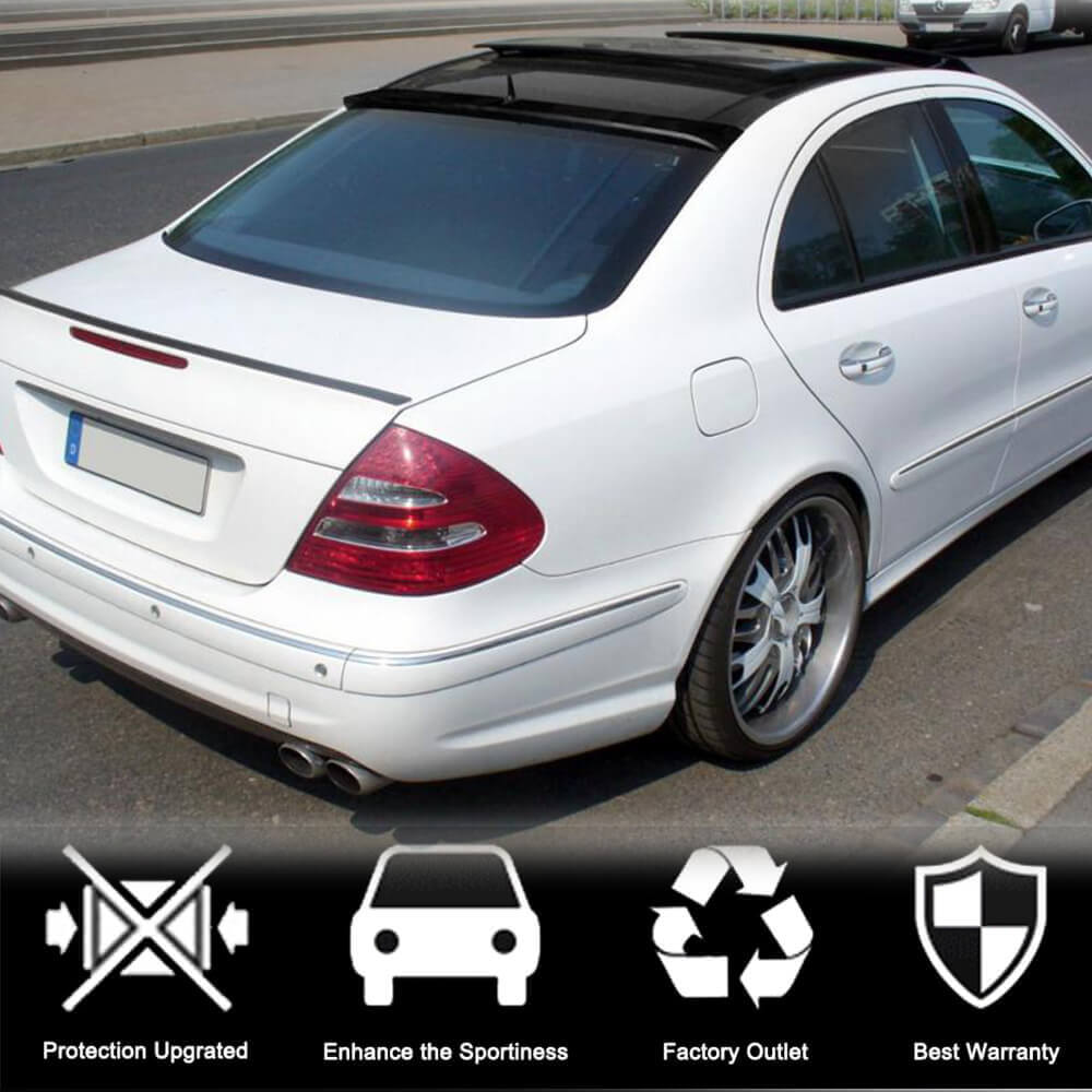 Mercedes Benz W211 E55 E63 Carbon Fiber Rear Roof Spoiler Window Wing
